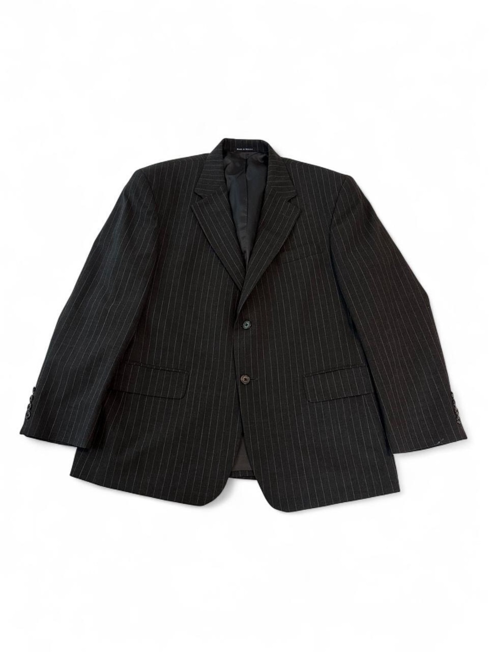 Lands' End black pinstripe blazer 
42